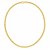 14K Yellow Gold Mens Oval Link Necklace
