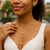 14k Yellow Gold Lariat Necklace with Pearls