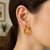 Fancy Twist Hoop Earrings in 14k Yellow Gold