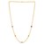 14K Yellow Gold Multi Gemstone Curb Chain Necklace