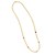14K Yellow Gold Multi Gemstone Curb Chain Necklace