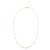 14K Yellow Gold Pearl and Scattered Bead Necklace