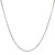 Classic Rhodium Plated Snake Chain in 925 Sterling Silver (1.30 mm)