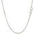 Classic Rhodium Plated Snake Chain in 925 Sterling Silver (1.30 mm)