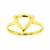 14k Yellow Gold Ring with Triangle