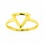 14k Yellow Gold Ring with Triangle