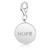 Round HOPE Charm in Sterling Silver