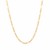 Solid Figaro Chain in 10k Yellow Gold (1.9mm)
