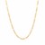 Solid Figaro Chain in 10k Yellow Gold (1.9mm)
