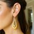 Double Graduated Open Teardrop Earrings in 14k Two-Tone Gold