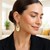 Double Graduated Open Teardrop Earrings in 14k Two-Tone Gold