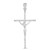 Sterling Silver Rhodium Plated Crucifix Cross Pendant