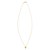 14K Yellow Gold Puffed Mini Cross Pendant Necklace