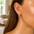 14k Yellow Gold Polished Twisted Hoop Earrings(3x11mm)