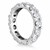 Round Diamond Adorned Eternity Ring in 14k White Gold