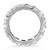 Round Diamond Adorned Eternity Ring in 14k White Gold
