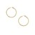 Classic Hoop Earrings in 10k Yellow Gold (2x30mm)