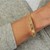 14K Yellow Gold Diamond Vannerie Bangle