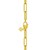 14K Yellow Gold Mini Diamante Paperclip Necklace (3.20 mm)