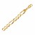 Solid Figaro Bracelet in 10k Yellow Gold  (7.90 mm)