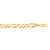Solid Figaro Bracelet in 10k Yellow Gold  (7.90 mm)