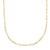 14k Yellow Gold Paperclip Chain and Pearl Necklace