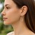 Thin Oval Hoop Earrings in 14k White Gold