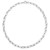 Sterling Silver Rhodium Plated Jax Link Bead Chain (9.30 mm)