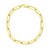 14k Yellow Gold 8 inch Extra Wide Paperclip Chain Bracelet (9.60 mm)