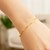 14k Yellow Gold 7 inch Alternating Paperclip Chain Link and Gold Bar Bracelet (3.60 mm)