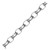 Rhodium Plated Polished Chain Charm Bracelet in Sterling Silver (5.10 mm)