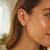 14k Yellow Gold Polished Open Triangle Post Earrings