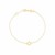 14k Yellow Gold Star of David Bracelet