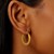 Flat Greek Key Medium Hoop Earrings in 14k Yellow Gold