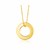 Open Circle Pendant in 14k Yellow Gold