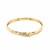 10k Yellow Gold Dome Childrens Diamond Cut Florentine Bangle (4.00 mm)