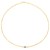 14K Yellow Gold Blue Topaz Mirrored Chain (2.20 mm)