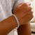 Classic Rhodium Plated Curb Bracelet in Sterling Silver  (7.20 mm)