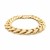 14k Yellow Gold Textured Wide Curb Chain Bracelet