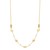 Adjustable Puff Pebble Necklace in 14K Yellow Gold