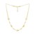 Adjustable Puff Pebble Necklace in 14K Yellow Gold