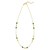 14K Yellow Gold Hexagon Malachite Inlay Links Necklace