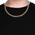 Semi Solid Miami Cuban Chain in 14k Yellow Gold (7.20 mm)