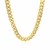 Semi Solid Miami Cuban Chain in 14k Yellow Gold (7.20 mm)