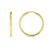 14k Yellow Gold Endless Round Hoop Earrings(2x21mm)