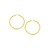 Classic Hoop Earrings in 14k Yellow Gold (3x20mm)