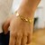 Mirror Heart Chain Bracelet in 10K Yellow Gold (4.70 mm)
