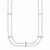 Sterling Silver 16 inch Two Strand Necklace with Polished Bars
