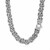 Thick Byzantine Chain Necklace in 14k White Gold