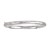 Classic Floral Cut Bangle in 14k White Gold (5.00 mm)